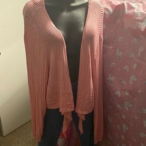 Lane Bryant pink cardigan